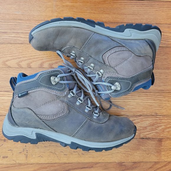 Timberland 9 Brown‎ Leather Hiking Work Boots Mt Maddsen Waterproof - Picture 7 of 8